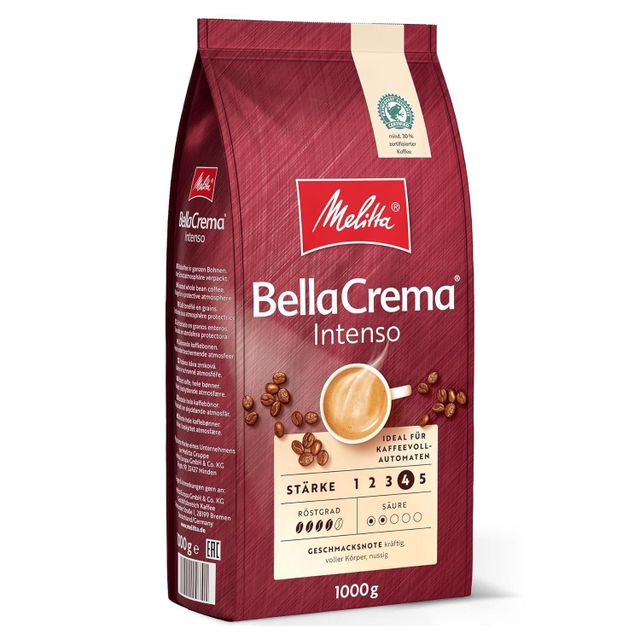 Melitta BellaCrema La Crema Whole Coffee Beans 1kg Roasted coffee in whole beans - Image 3