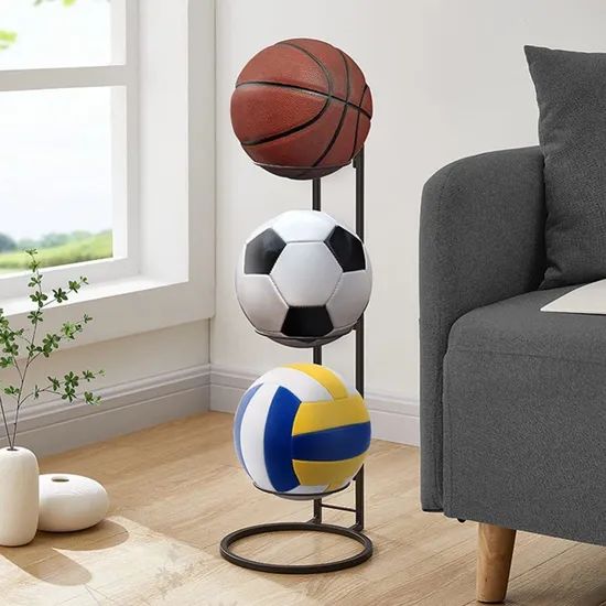 Basketball Storage Rack Stand Display Organizer for Sports Balls and Equipment Wyz23358 - Image 3