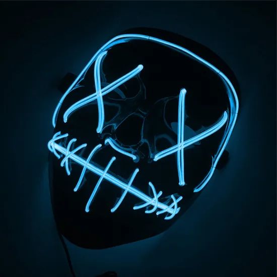 Halloween LED Mask Pouting Western Colorful 23*20*5cm 249g MOQ100 1Y - Image 4