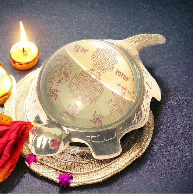 Brass Tortoise Statue with plate Size 3.5 inch Brand Brass Antiques Packaging Type box packed Country of Origin Made in - Image 5