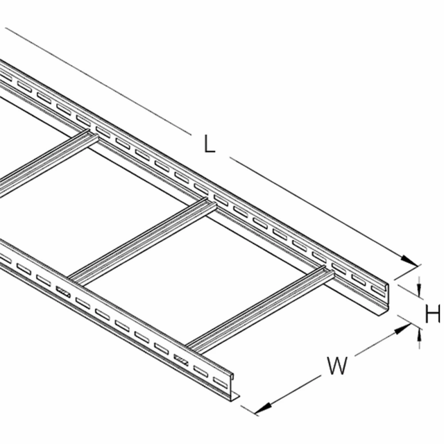 Stainless Steel Ladder Type Cable Tray Size 75-1500MM Shape Rectangular Type Ladder Cable Tray Cable Tray Coating All Sheet Thickness - Image 2