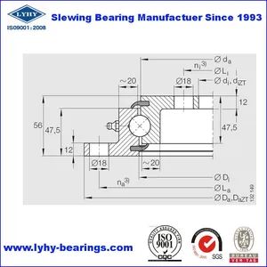 Flange Type Slewing Ring Bearing 90-32 1455/0-06065 Slewing Rings - Image 2
