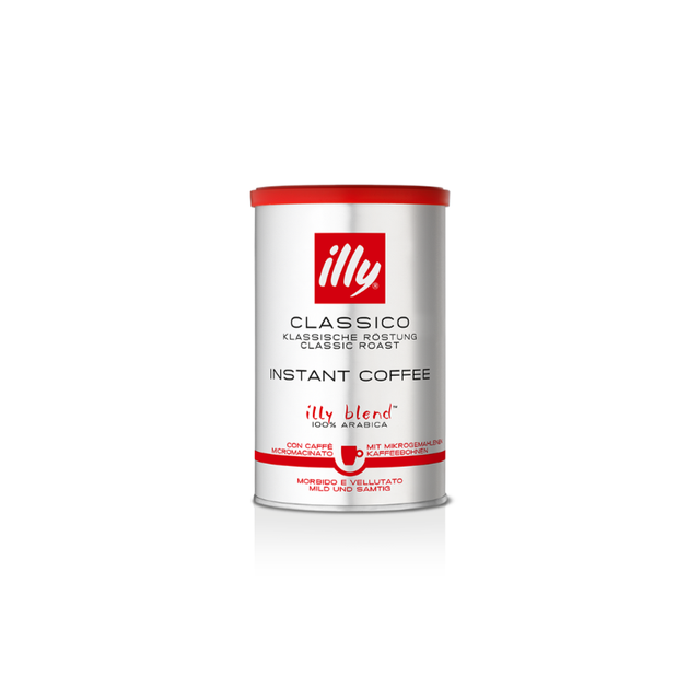 Illy Classico Instant Coffee 95 Grams Classic Roast 100% Arabica Coffee Beans - Image 1