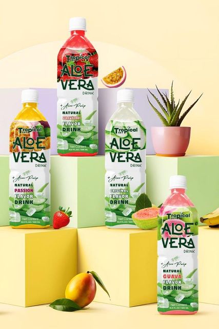 Supplier OEM 500ml Aloe vera juice with pulp Brand Tropical Sky - Image 2