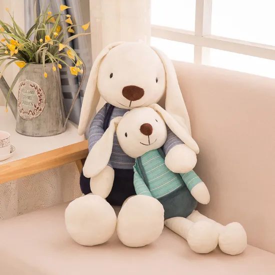 Cute Long Ear Rabbit Plush Toy Grab Machine Doll Wedding Company Activity Gift Children's Doll - Image 3