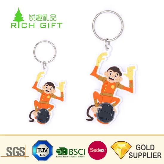 Wholesale Custom Personalized Funny Cartoon Character Anime Squirrel Keychains No Minimum - Image 3