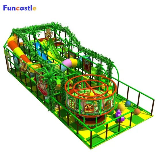 Forest Theme Kids Amusement Castle Indoor Playground with Ocean Ball Pool - Image 1