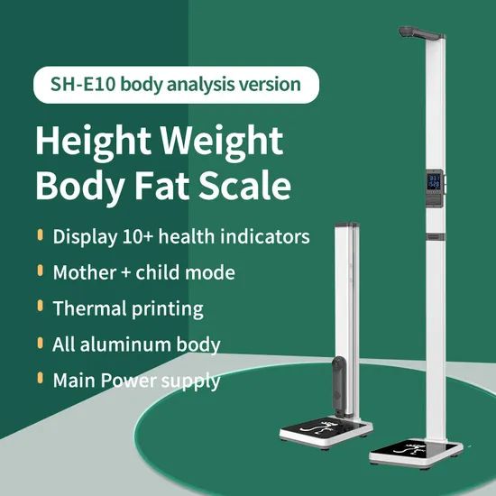 Ultrasonic Body Fat Analyzer Height and Weight Scale Beauty Equipment - Image 2