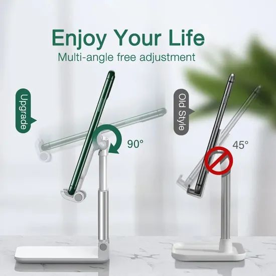 ABS Tablet Stand Upgraded Table Plastic Lifting Extendable Base Foldable Adjustable Mobile Phone Holders - Image 5