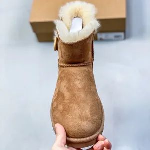Ultra Mini Winter Warm Snow Boots with Fur Lining, MID-Calf Boots - Image 2