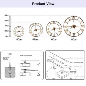 Metal Wall Clocks Large Designer Wall Clock - Image 2