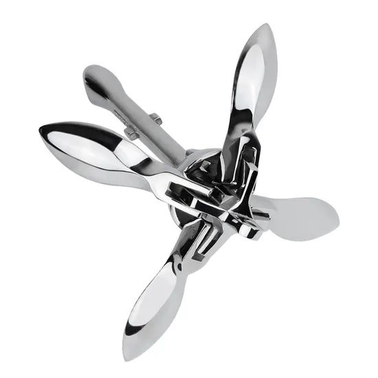 Small Boat Grapnel Folding Anchors Type Hose OEM Accept Color Silver Material Steel Materials Carbon HS Code 7326199000 Trademark SHENGHUISS - Image 3
