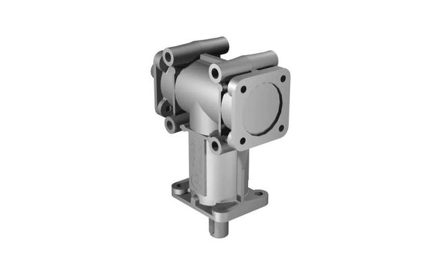 Poggi right angle gearbox 2032, R1:1, D2, Ø24h7, 2-way, Aluminium - Image 1