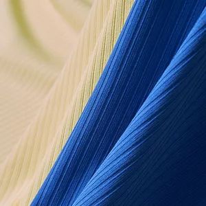 High Quality 60% Polyester 35%Cotton 5%Spandex Stretch Ottoman Rib Knit Fabric - Image 4