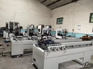 140mm Height Double Head Seamless Welding Machine for Vinyl PVC UPVC Window and Door Profile Making - Image 4