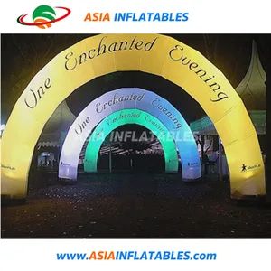 Party Decorative Lighting Round Inflatable Rainbow Arch with Air Blower - Image 5