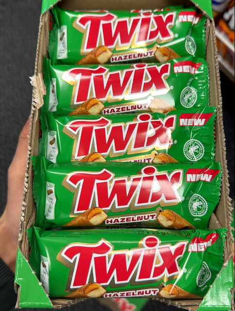 INDULGENT CHOCOLATE SNACK Twix Hazelnut Chocolate Bars 180g Smooth Caramel, Creamy Hazelnut Flavor - Image 4