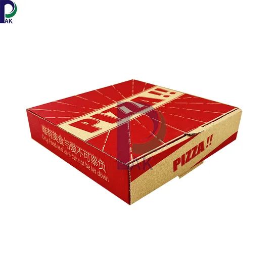 Disposable Take out Containers Food Grade Safe Paper Packaging Colorful Printing Custom Pizza Boxes - Image 1