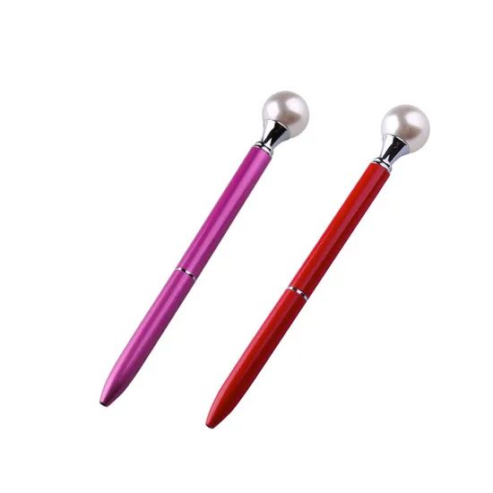 Cute Color Pearls Metal Ballpoint Pen Origin China Trademark OEM Open Style Twist Color Mutlicolor Model NO. OFC105 Point Diameter - Image 3