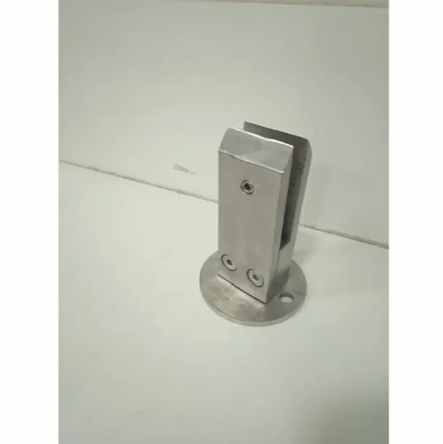 4 Inch SS Glass Square Spigot, Grade: 304 Grade 304 Brand A-RAIL Material 304 Height 4 INCH Design Standard Packaging Size - Image 2