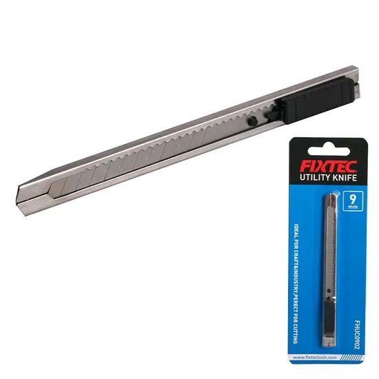 Fixtec 9mm Safety Utility Knife Paper Cardboard Box Cutter - Image 2