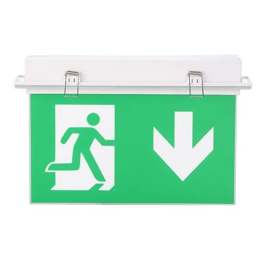Fire Resistant Battery Backup Emergency Exit Sign Fire Exit Light - Image 1