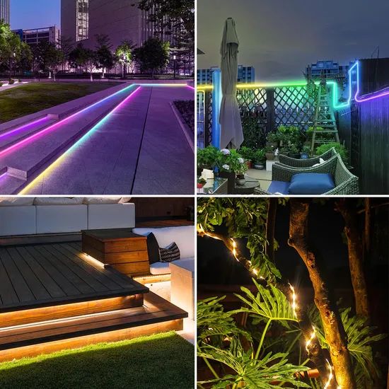 Color Changing Solar Rope Lights, RGB LED String Lights for Holiday, Party - Image 6