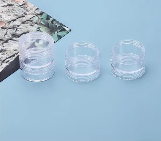 5PCS Stackable Plastic Packaging Jar Container for Nail Power and Crafts - Image 4
