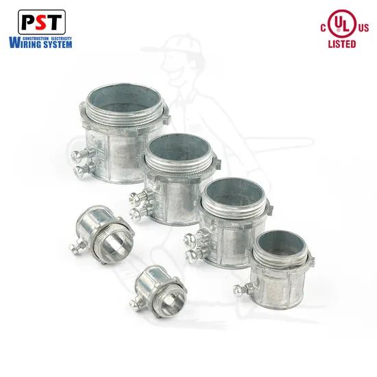 Zinc Die Cast 1/2 3/4 EMT Connector Set Screw Type Conduit Fittings ...