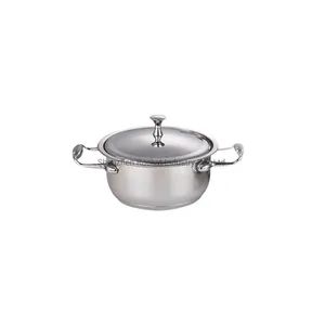 High Quality Steel Lid Stainless Steel Kitchenware Cooking Pot and Pan Set Cookware Set - Image 2