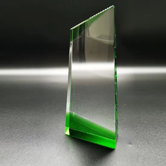 Orange Crystal Corner Trophy Awards Type Trophy Trademark OTE Origin Yangzhou HS Code 70189000 Technique Polished Transparency Transparent - Image 4