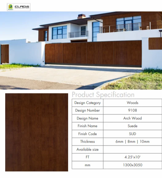 Exterior Wall Claddings Lifespan 12 Years Fire Retardant Fire Retardant Anti-dust Properties Anti-dust Technology Used Gle - Image 12