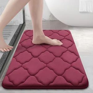 Soft and Absorbent Memory Foam Bath Rug - Machine Washable - Image 2