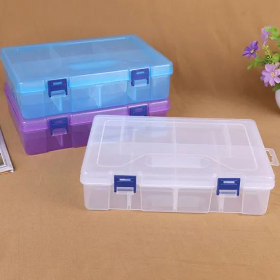 16 Grid Plastic Adjustable Jewelry Organizer Box Storage Container Case - Image 1