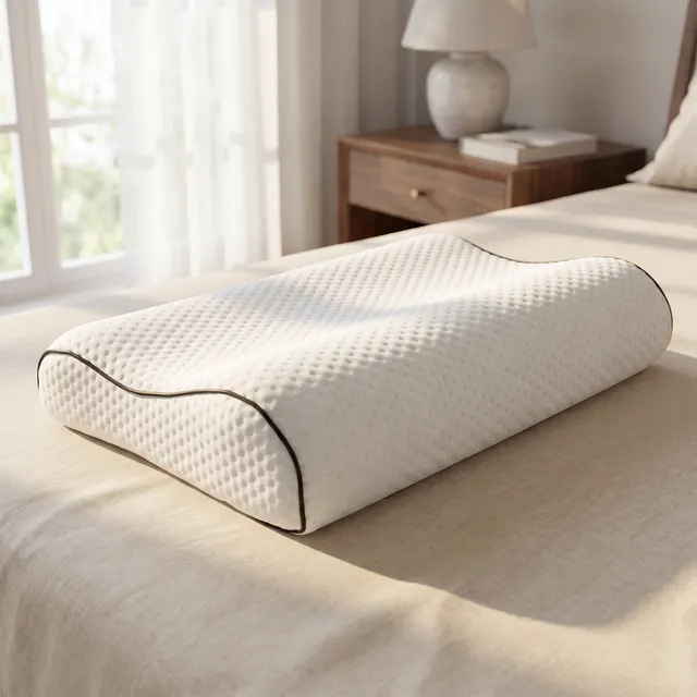 Customized Wholesale Memory Foam Sleeping Pillows Compressed Roll Packed Low MOQ Spine Alignment Health Bed Cushion - Image 4
