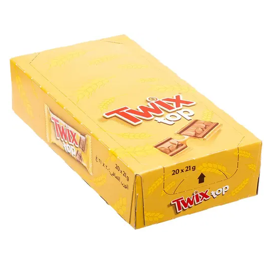 White Chocolate Caramel Cookie Bar Candy 1.62-Ounce Bars 20-Count Box - Image 4