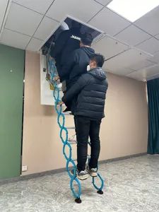 Loft Ladder Home Hidden Electric Folding Remote Control Attic Retractable Stairs - Image 2
