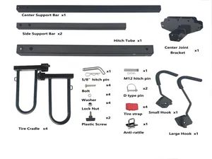 2 Bikes Folding Platform Style Bike Rack Hitch Mounted Bicycle Car Rack Carrier - Image 4