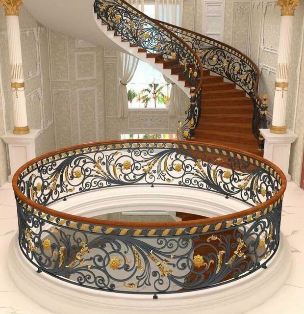 Cast Iron Balcony Railing Design Panel Material Iron Casting Thickness 18mm To 25mm Country of Origin Made in - Image 1