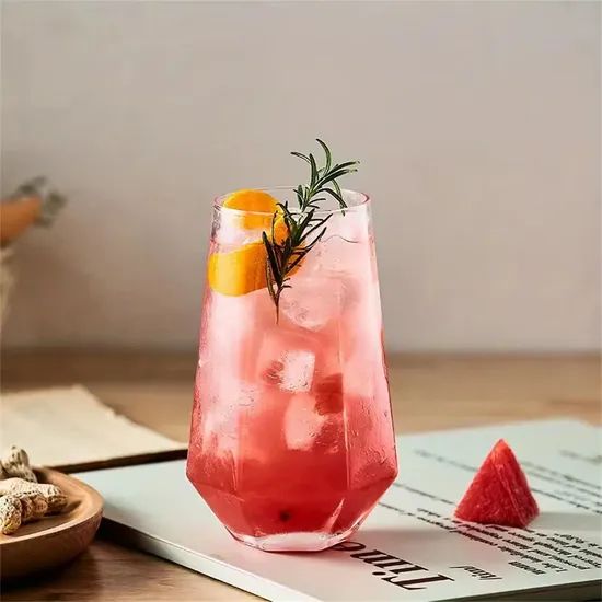 Factory Direct Transparent Creative Cocktail Glass Cup for Iced Coffee Juice Beverage Milk - Image 6