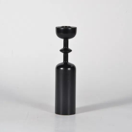 Ins Style Modern Simple Black Color Candle Holder - Image 1