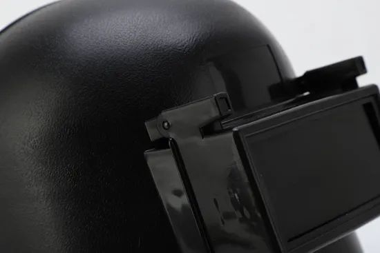 Full Face Protection Flip up Black PP Welding Mask Helmet Weight 241g Thickness 2mm Trademark OEM Origin Zhejiang Helmet Material - Image 5