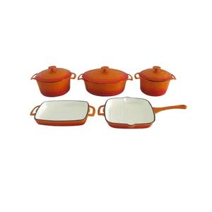 Cookwin Cast Iron 5PCS Enamel Cookware Set China LFGB FDA CE MOQ100 15D - Image 5