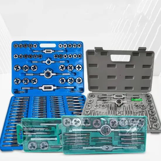 Tap and Die Tools Set Professional Threading HSS Hand Tap and Die Thread Tapping Tool Set - Image 1