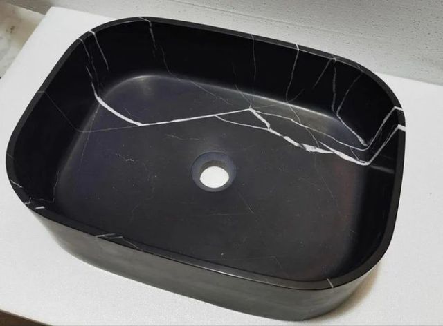 Square Marble Wash Basin Color Black Shape Square Material Marble I Deal In New Only Design Type Designer Is It Customised - Image 2