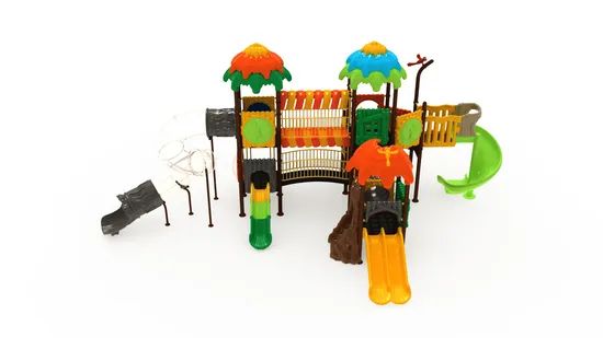 Easy Clean Stable Structure Smooth Surface Outdoor Playground Set for Amusement Zone - Image 4
