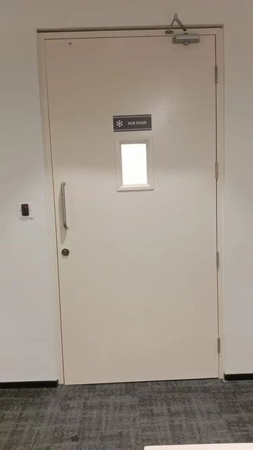 Clean Room Doors Hardware SS 304 Door Width 900 mm Door Height 2200 mm Fire Rating 120 Min Door Type Single Leaf View Panel Small - Image 3