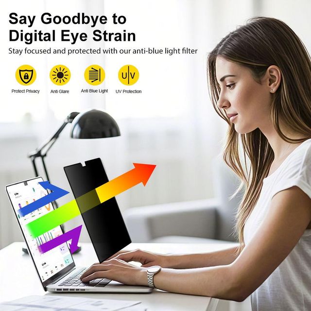 LFD 02 Nano Adsorption Anti-Spy Privacy Screen Protector with Anti-Scratch Filter for MacBook Air 13 2018-2026 Laptop - Image 4
