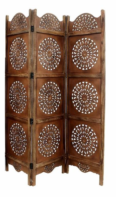 Wood Movable Room Dividers Color brown Shape Square Height 6 Feet Form Foldable Width 20 Inches Included Stand Yes Brand Everest - Image 4