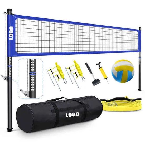 Custom Logo Premium Beach Volleyball Net Set ODM Accept OEM Accept Color Mixed Origin China Weight >280g Material PVC Trademark - Image 5